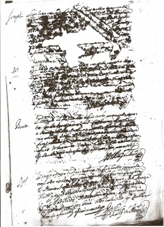 Assento de baptismo de Maria Antonia (10.10.1694)